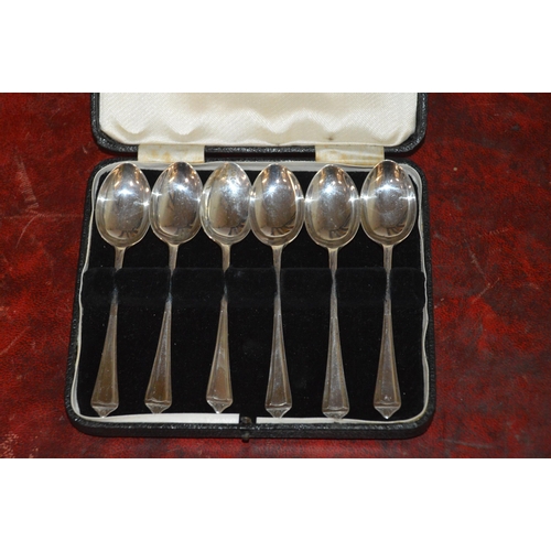 408 - 6 silver spoons