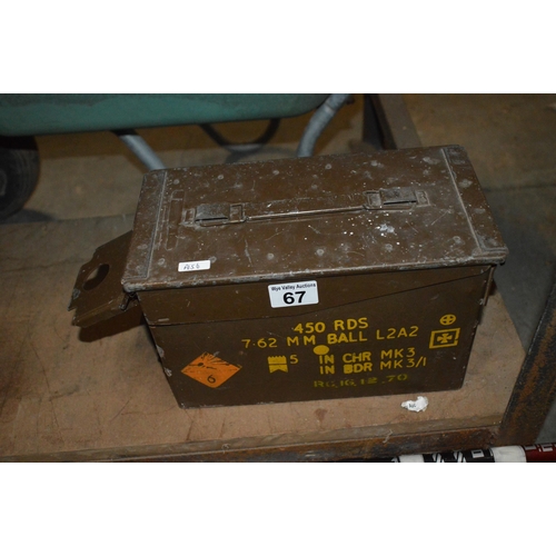 67 - metal military crate