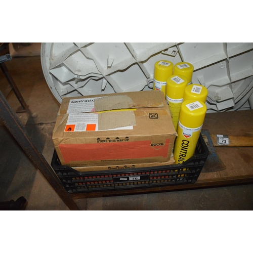 70 - crate of new spray paints