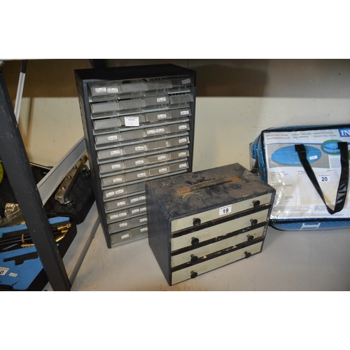 19 - 2 tool/screw boxes