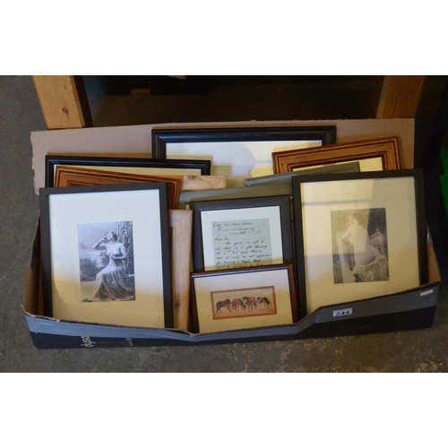 244 - box of pictures