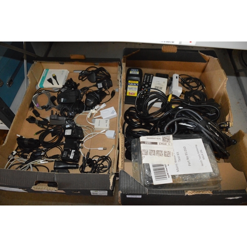 42 - 2 boxes of electrical items