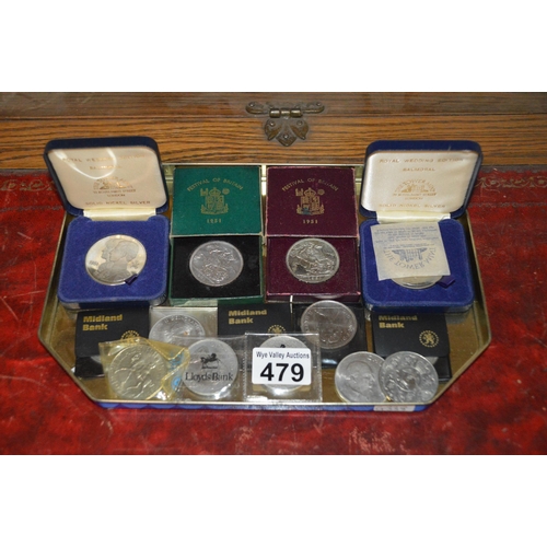 479 - tray of mixed coins