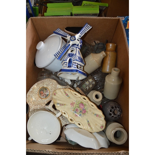 117 - box of stoneware etc.