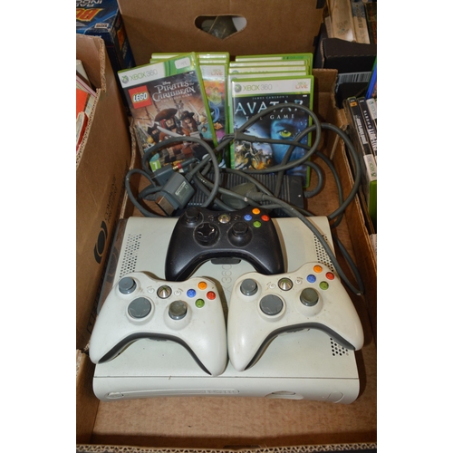 158 - xbox 360 console, controllers & games