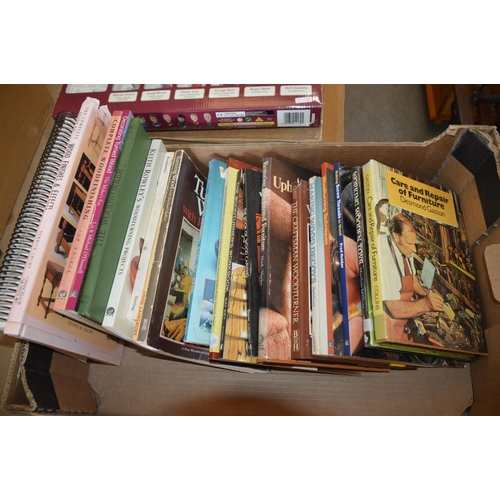 164 - box of woodwork & upholstery books