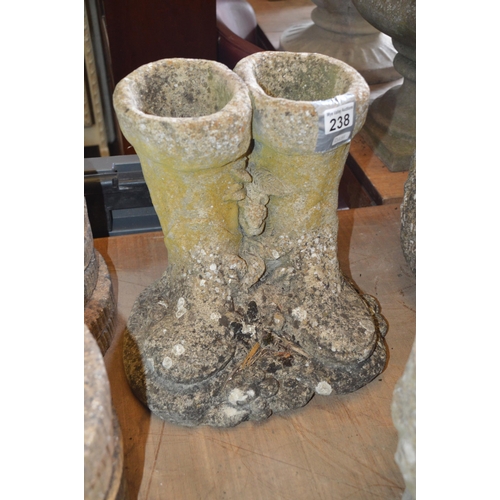 238 - concrete welly planter