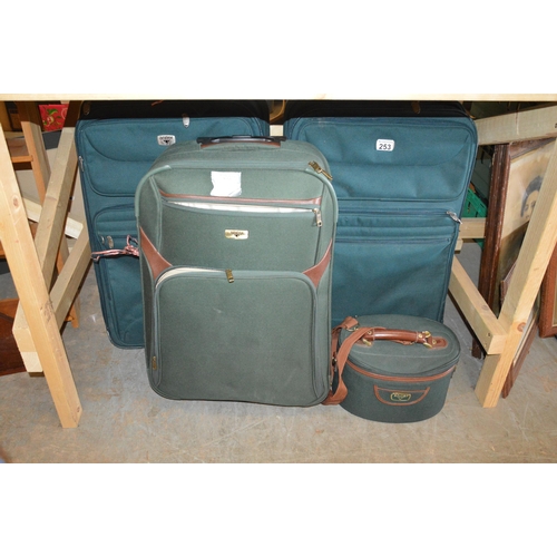 253 - qty of antler luggage