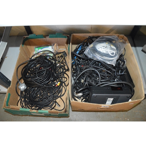 27 - 2 boxes of cables