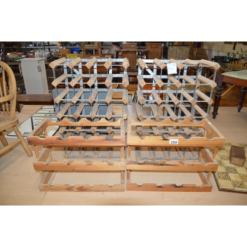 289 - 4 wine racks