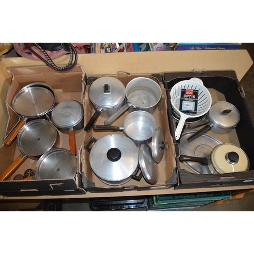 303 - 3 boxes of cooking pots