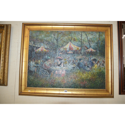 358 - signed framed oil painting