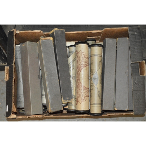 363 - box of pianola scrolls