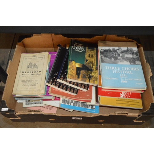 364 - box of three choirs festival books