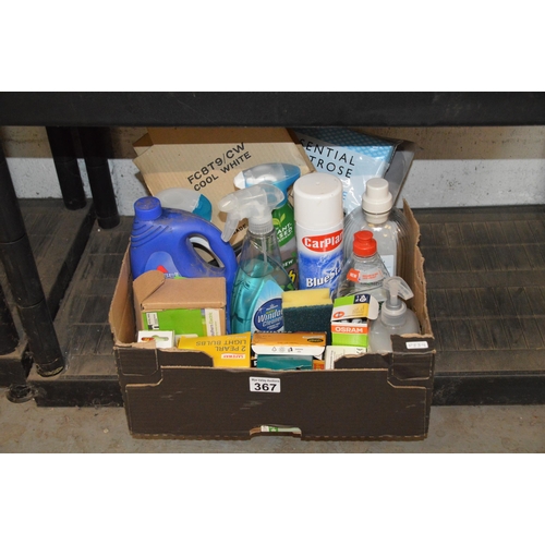 367 - box of cleaning products