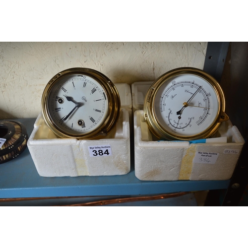 384 - clock & barometer