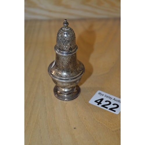 422 - silver pepper pot