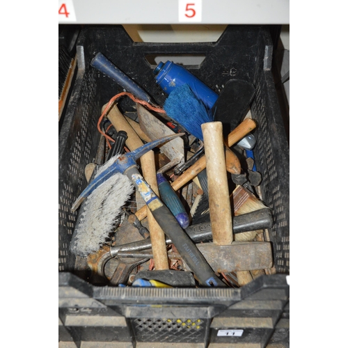 11 - crate of hand tools etc.