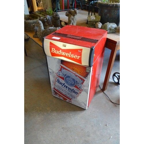 139 - budweiser beer fridge