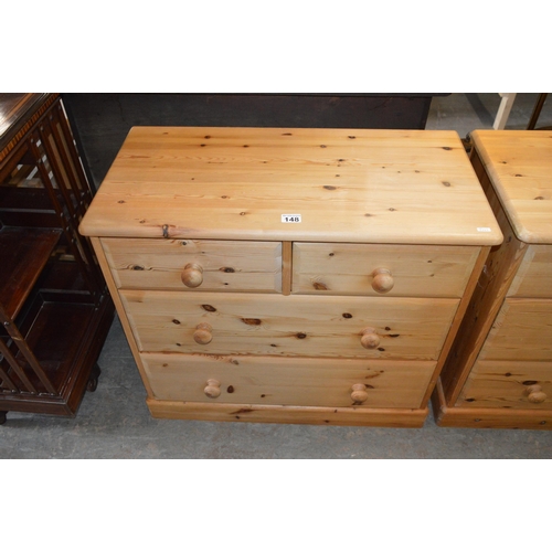 148 - pine chest of drawers