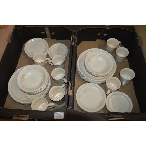 218 - 2 boxes of tableware