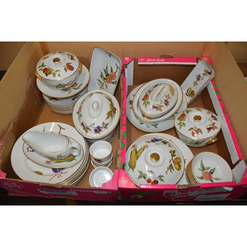 221 - 2 boxes of royal worcester china