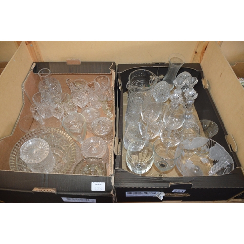 223 - 2 boxes of glassware