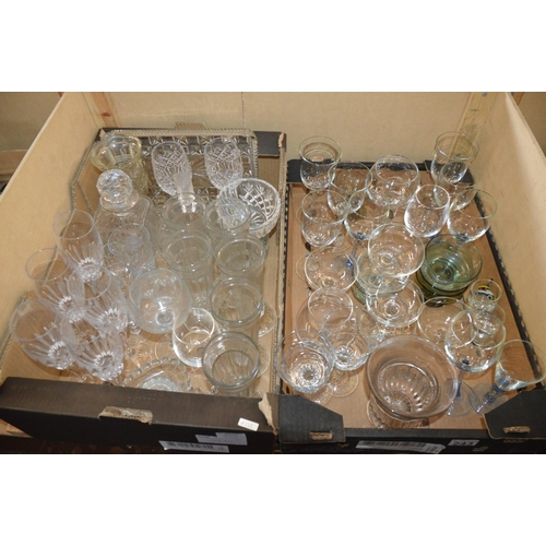 243 - 2 boxes of glassware