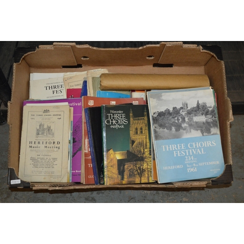 287 - box of three choirs festival books