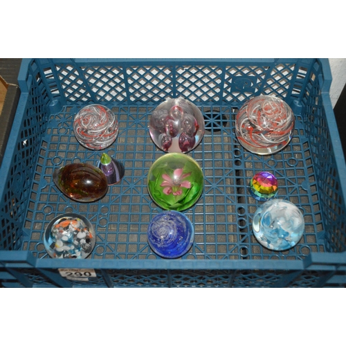 290 - crate of paperweights