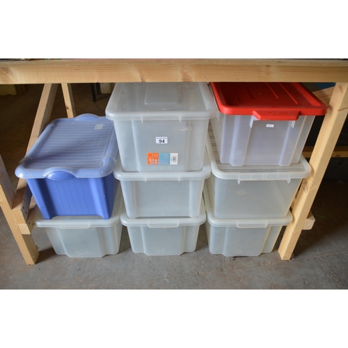 94 - bay of plastic containers