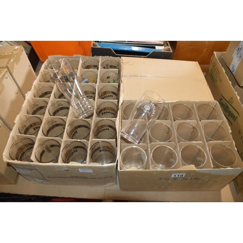 119 - 3 boxes of pint glasses