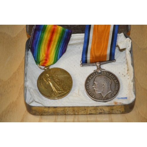 412 - pair of WWI medals, PTE W.A.Glegg