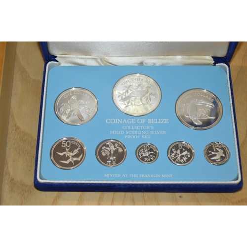 342 - soild sterling silver proof set of coins