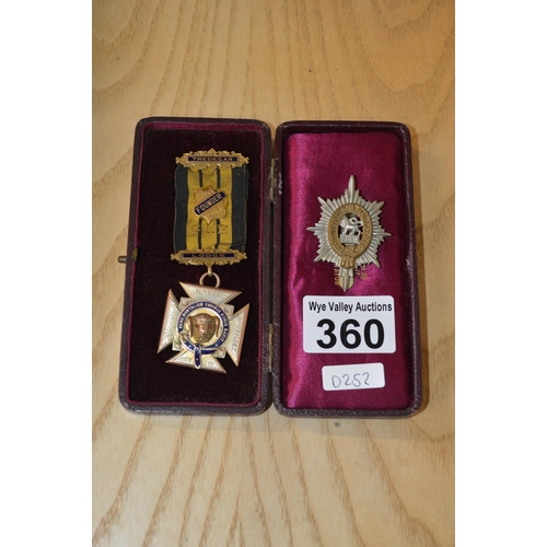 360 - masonic medal & badge