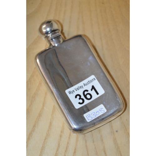 361 - silver hip flask