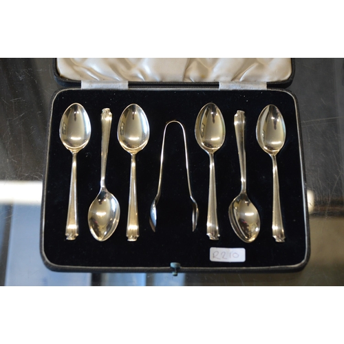 372 - set of silver spoons