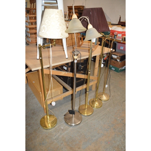 5 assorted lamps