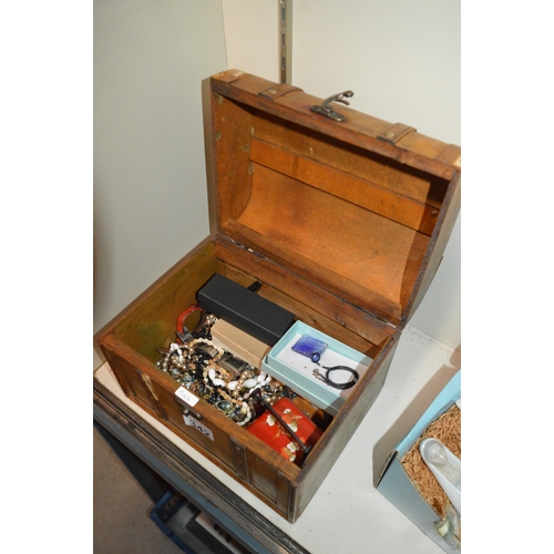 342 - jewelry chest & contents