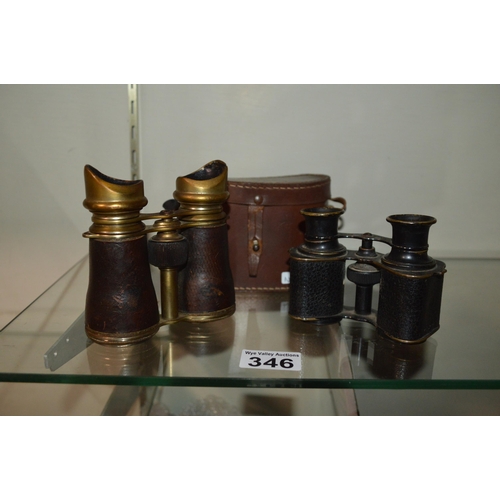 346 - 2 pairs of binoculars