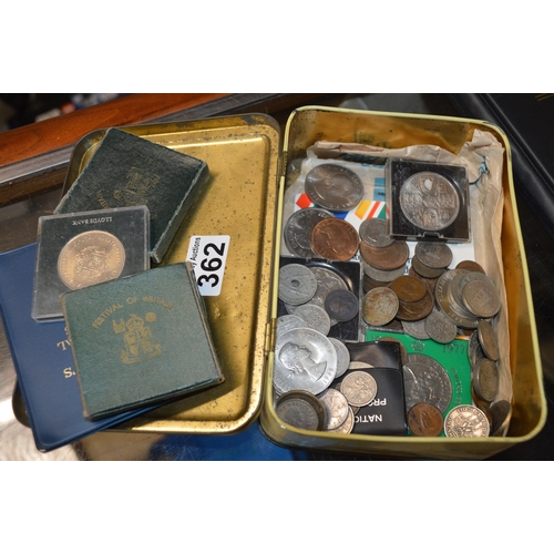 362 - tin of coins