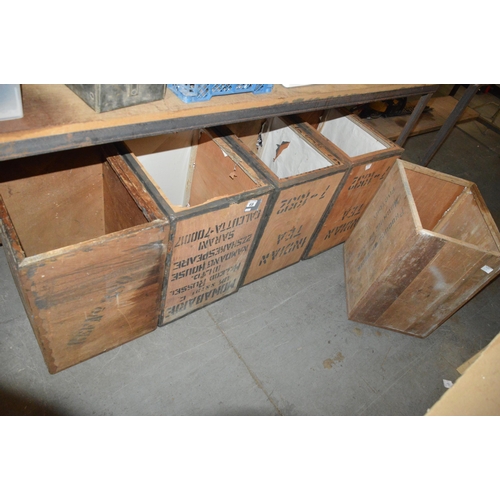 68 - 5 x tea-chests