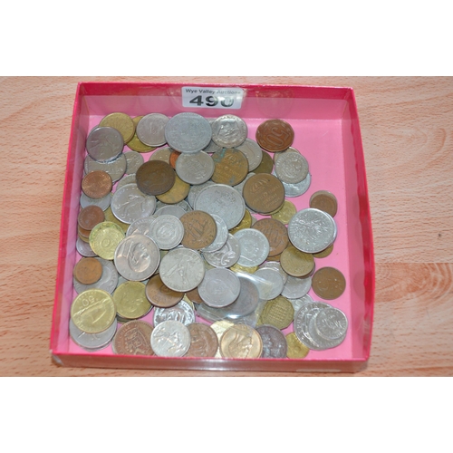 490 - tray of coins