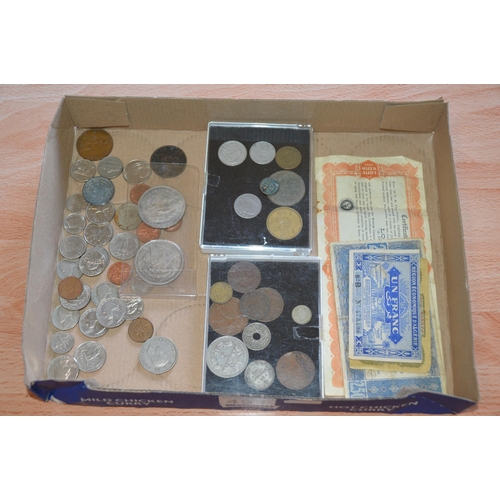 491 - tray of coins