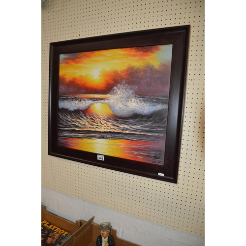 344 - framed painting