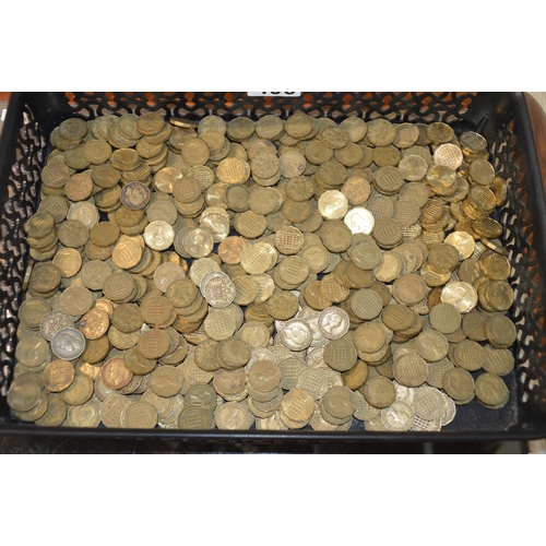 406 - crate of 3d coins