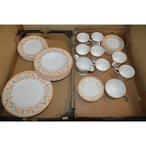 2 boxes of royal worcester china