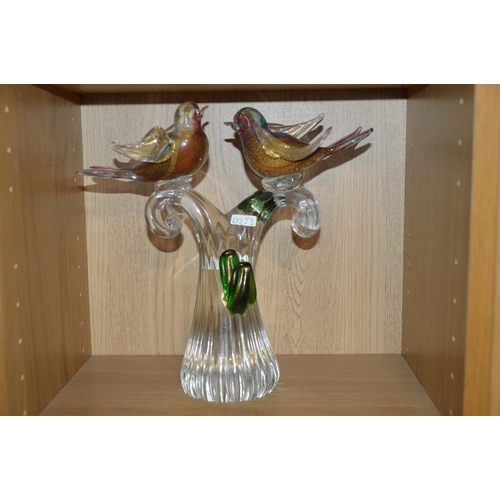 321 - glass bird ornament, murano?