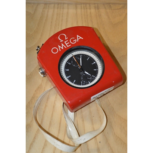 329 - omega olympic stopwatch with timekeepers case/lanyard