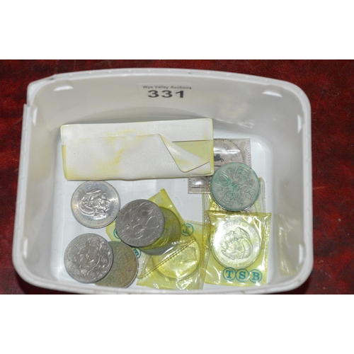 331 - tub of coins